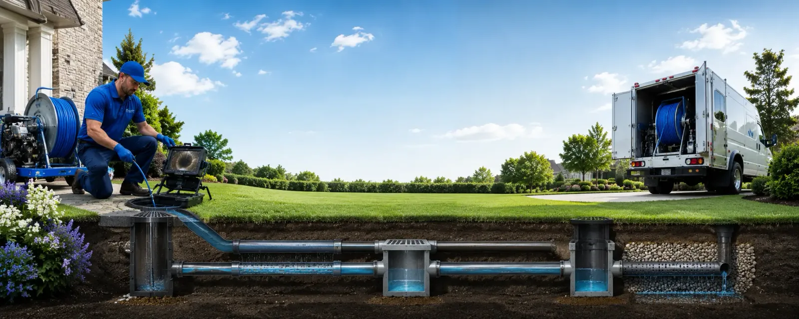 Outdoor drain cleaning information for Spurgeon, IN